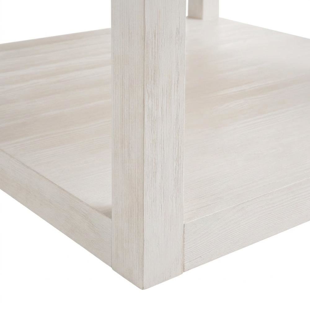 Square Cocktail Table with Open Shelf and Casters for Living Room