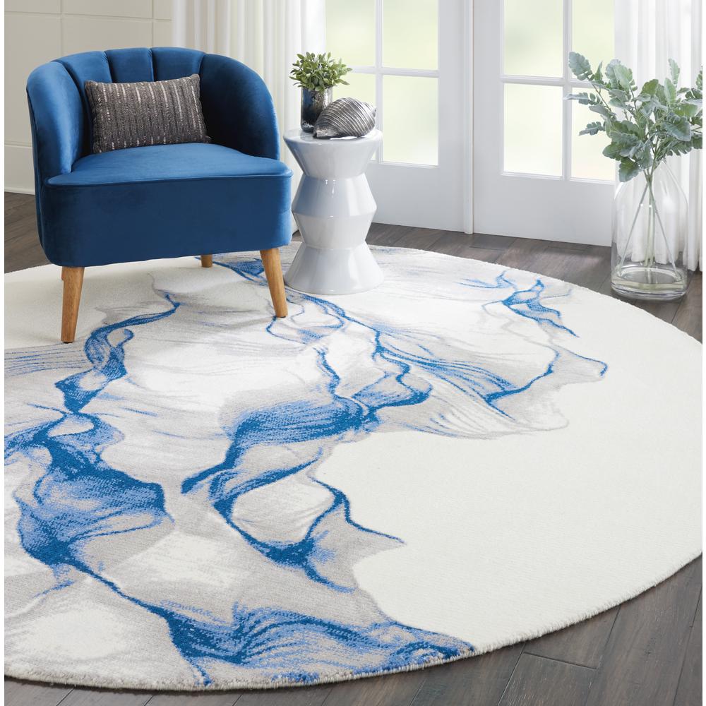 Modern Round Area Rug, 8' x Round