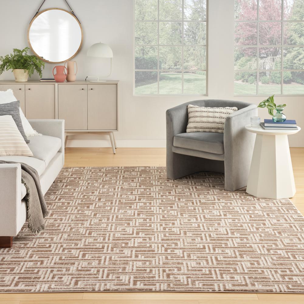 Modern Rectangle Area Rug, 9' x 12'