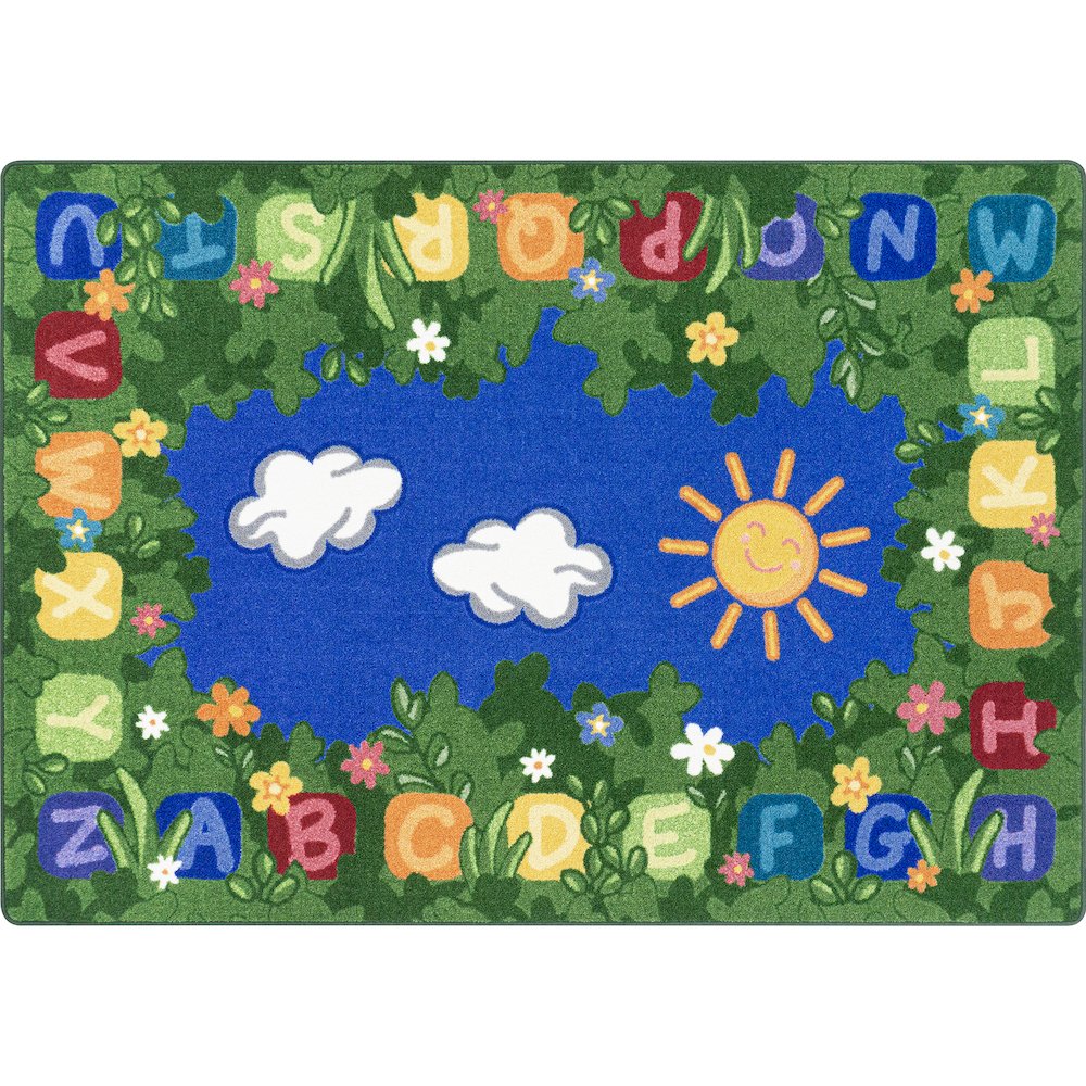 Learning Garden 10'9" x 13'2" Area Rug in Color Multi