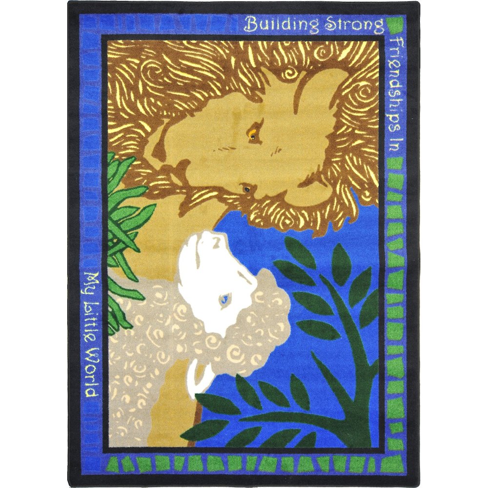Kid Essentials My Little World 7'8" x 10'9" Area Rug in Color Multi