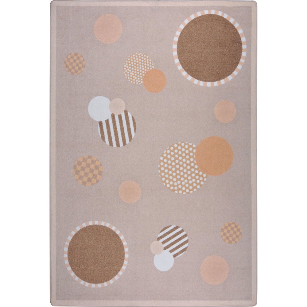 Playful Patterns Baby Dots 10'9" x 13'2" Area Rug in Color Beige