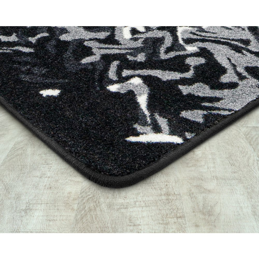 Kid Essentials Eruption 10'9" x 13'2" Area Rug in Color Arctic