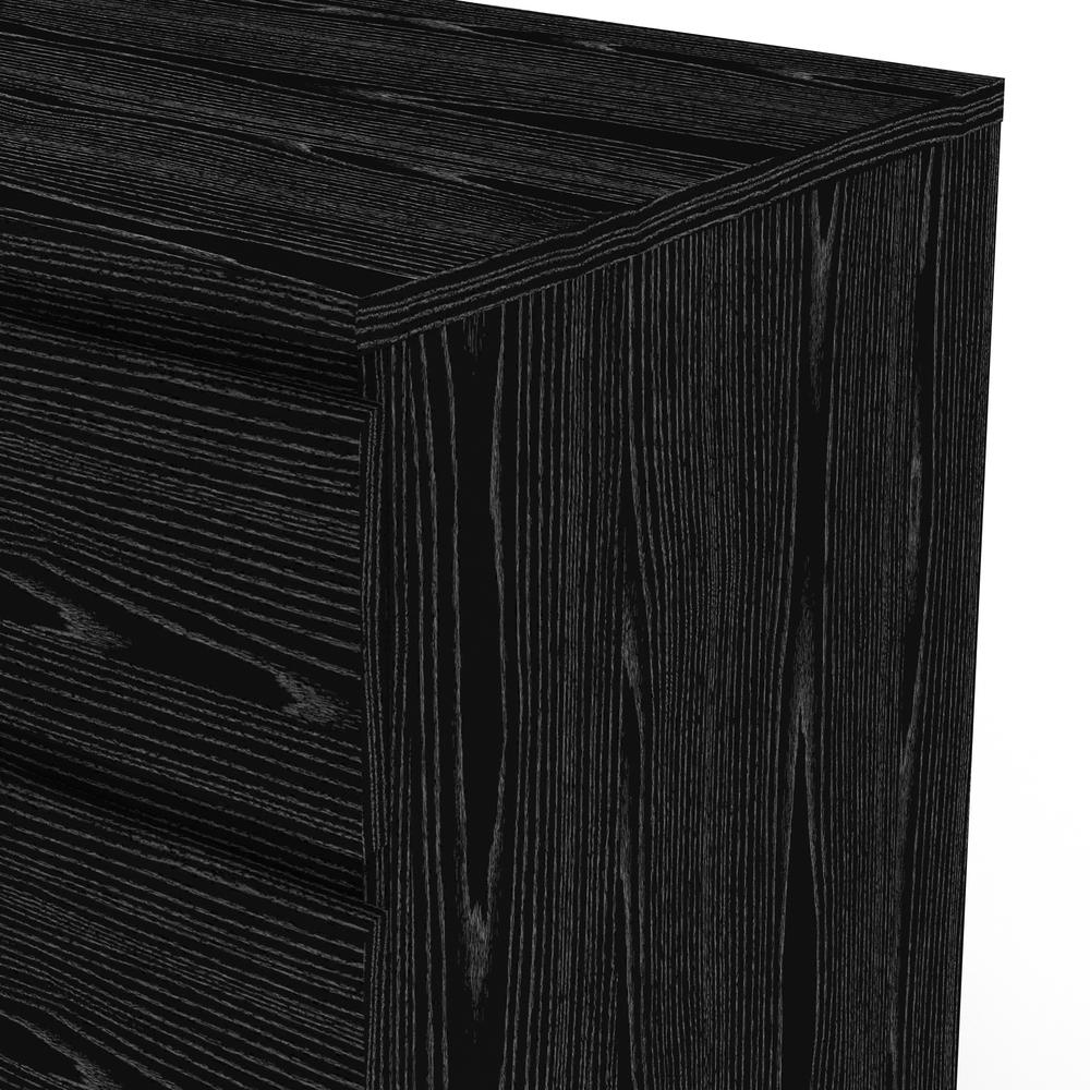 Black 6 Drawer Dresser - Elegant Bedroom and Closet Wood Dresser Storage
