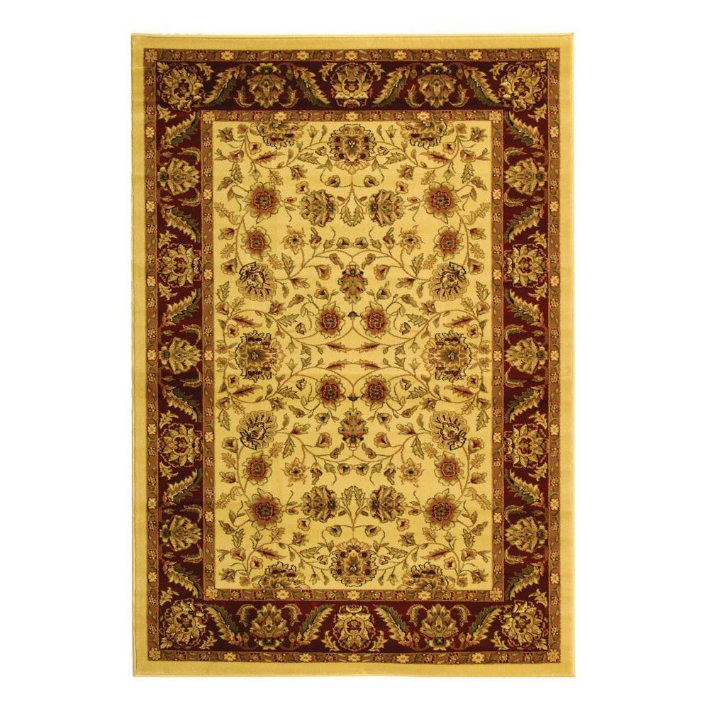 LYNDHURST, IVORY / RED, 5'-3" X 7'-6", Area Rug, LNH215A-5