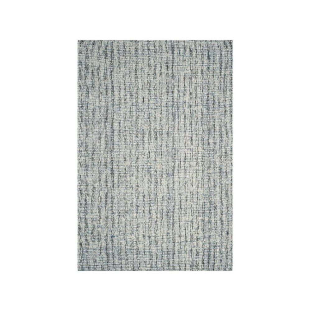 Abstract, BLUE / CHARCOAL, 6' X 6' Round, Area Rug