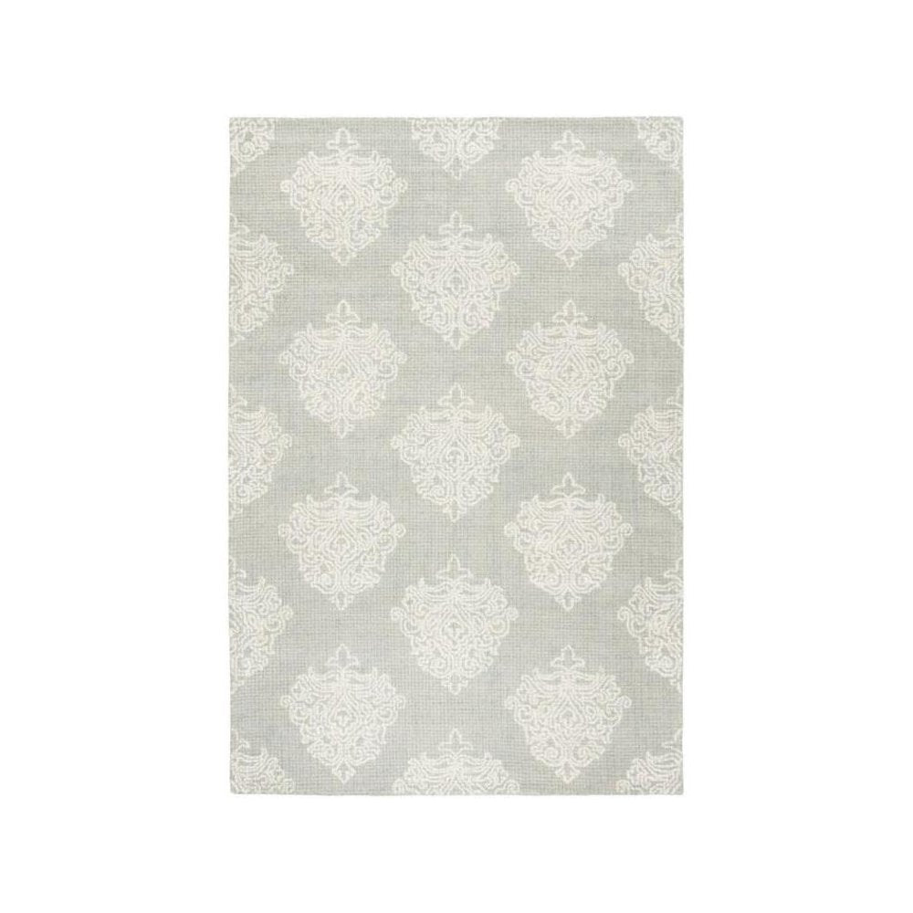 Abstract, AQUA / IVORY, 2'-3" X 8', Area Rug