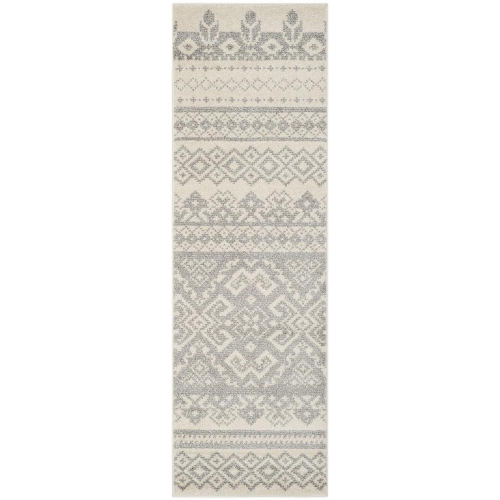 Adirondack, IVORY / SILVER, 2'-6" X 12', Area Rug, ADR107B-212