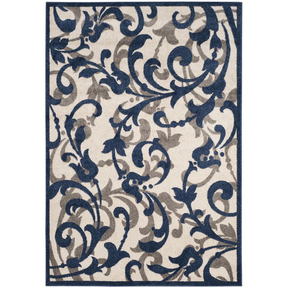 AMHERST, IVORY / NAVY, 4' X 6', Area Rug, AMT428M-4