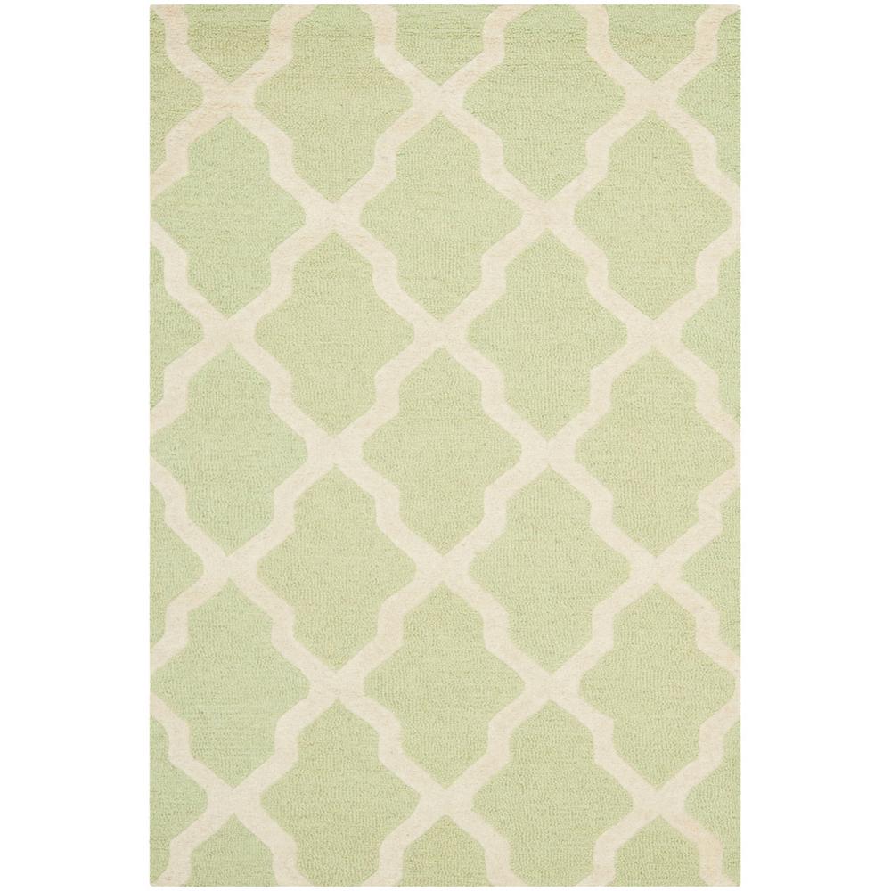 CAMBRIDGE, LIGHT GREEN / IVORY, 4' X 6', Area Rug, CAM121B-4