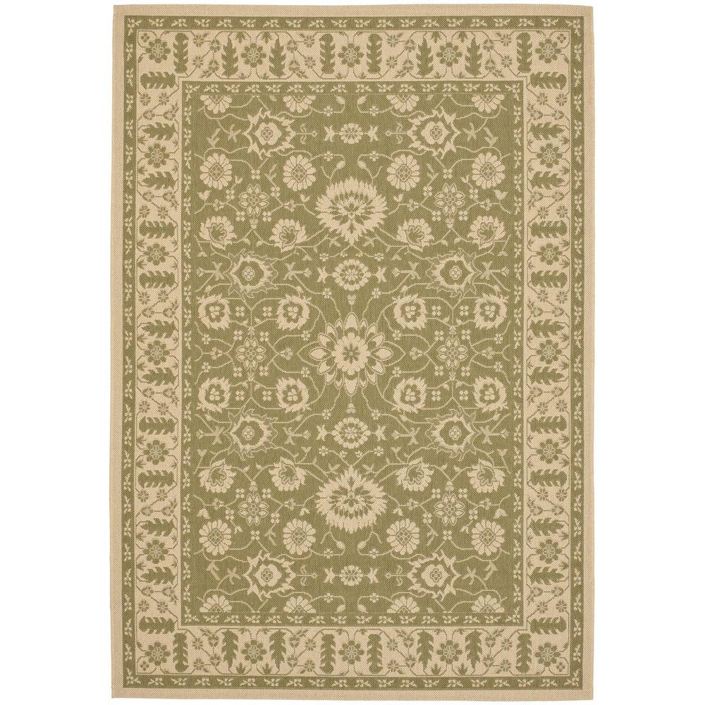 COURTYARD, GREEN / CREME, 4' X 5'-7", Area Rug, CY6126-24-4