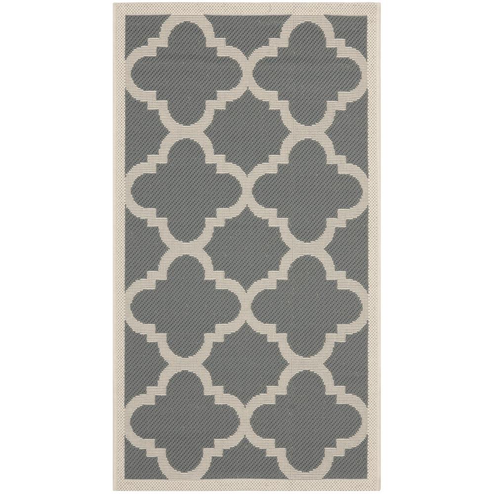 COURTYARD, GREY / BEIGE, 2'-7" X 5', Area Rug, CY6243-246-3