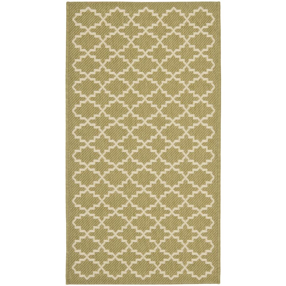 COURTYARD, GREEN / BEIGE, 2'-7" X 5', Area Rug, CY6919-244-3