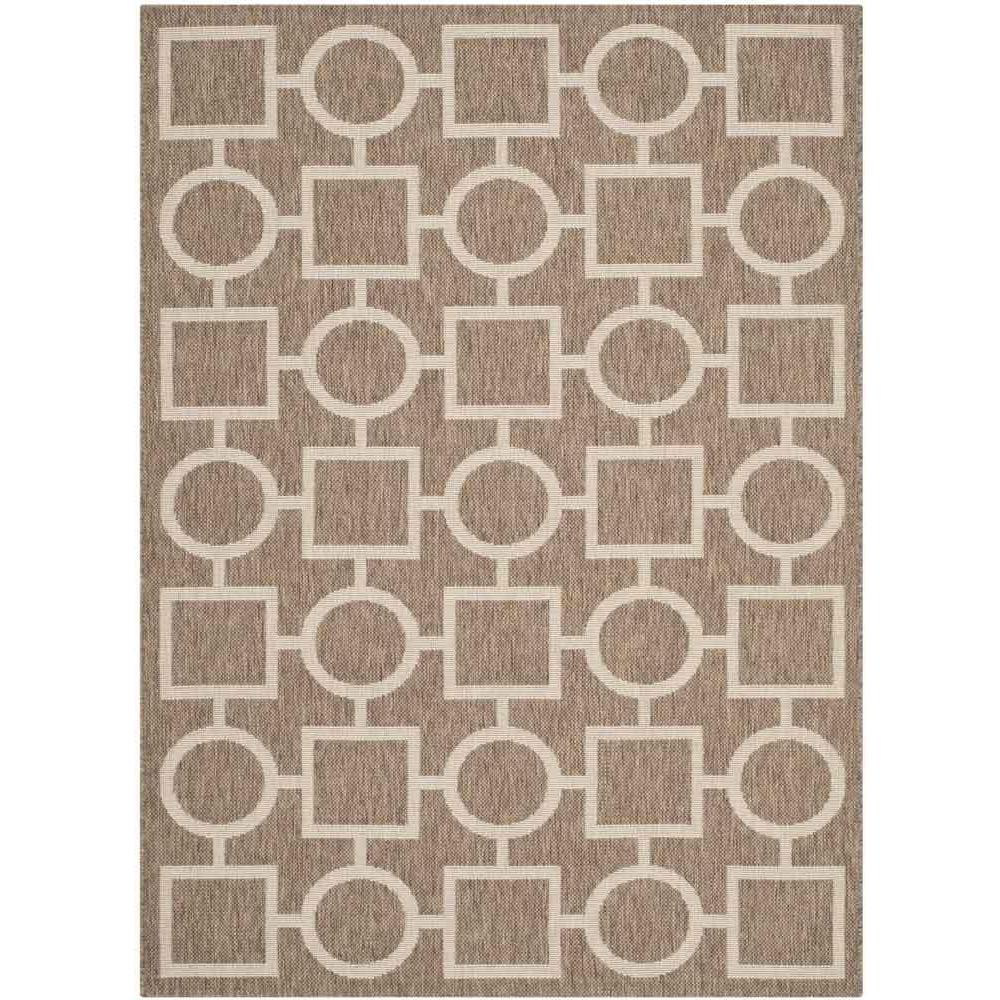 COURTYARD, BROWN / BONE, 5'-3" X 7'-7", Area Rug, CY6925-242-5