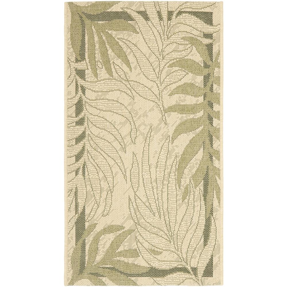 COURTYARD, CREAM / GREEN, 2'-7" X 5', Area Rug, CY7836-14A5-3