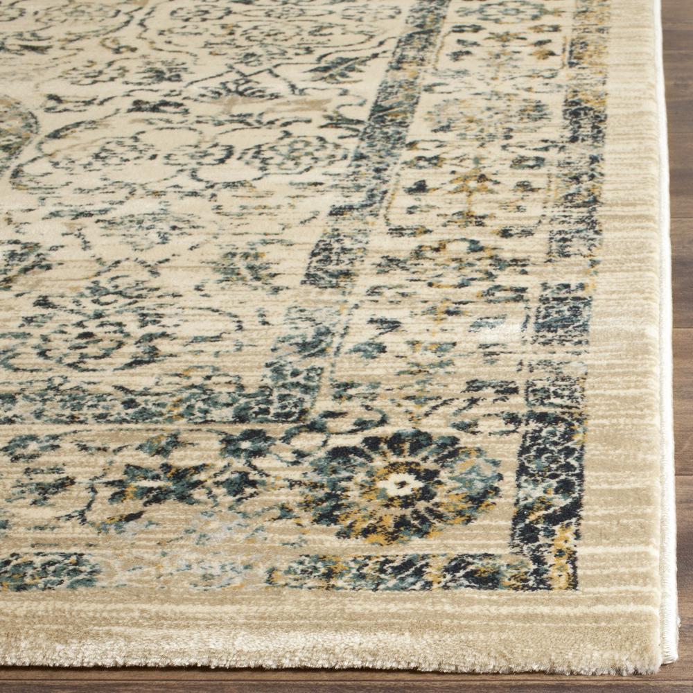EVOKE, BEIGE / TURQUOISE, 3' X 5', Area Rug, EVK513F-3