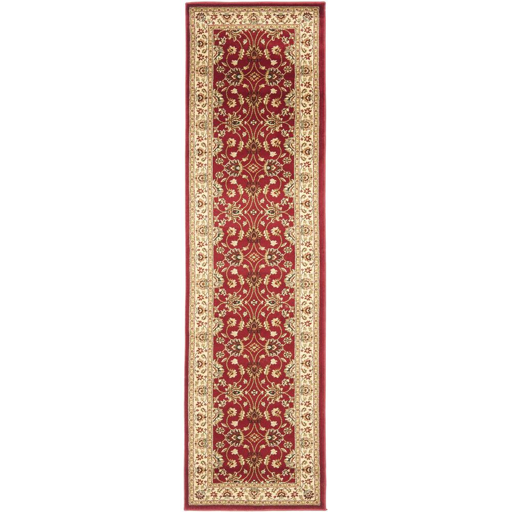 LYNDHURST, RED / IVORY, 2'-3" X 16', Area Rug, LNH553-4012-216
