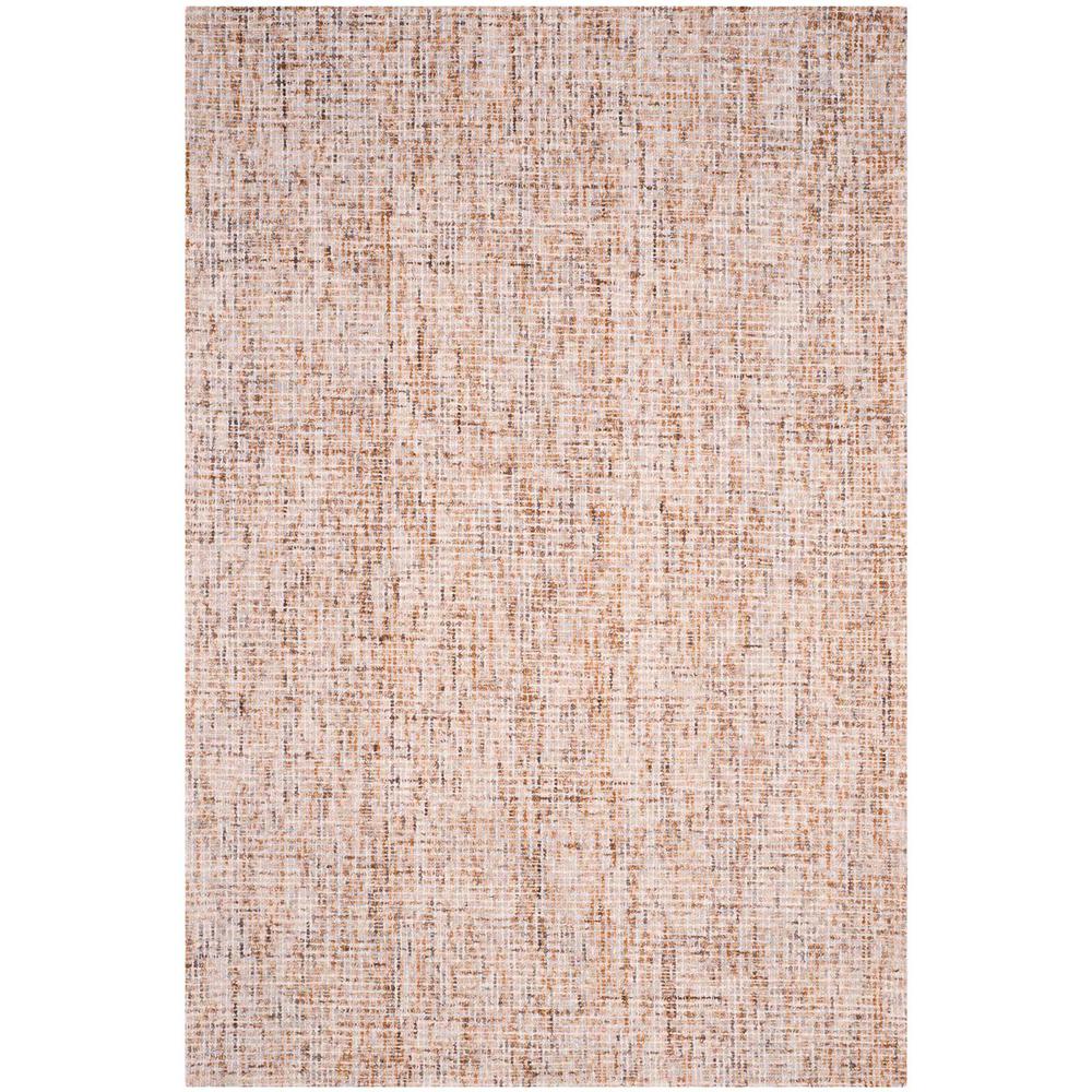 Abstract, BEIGE / RUST, 6' X 9', Area Rug