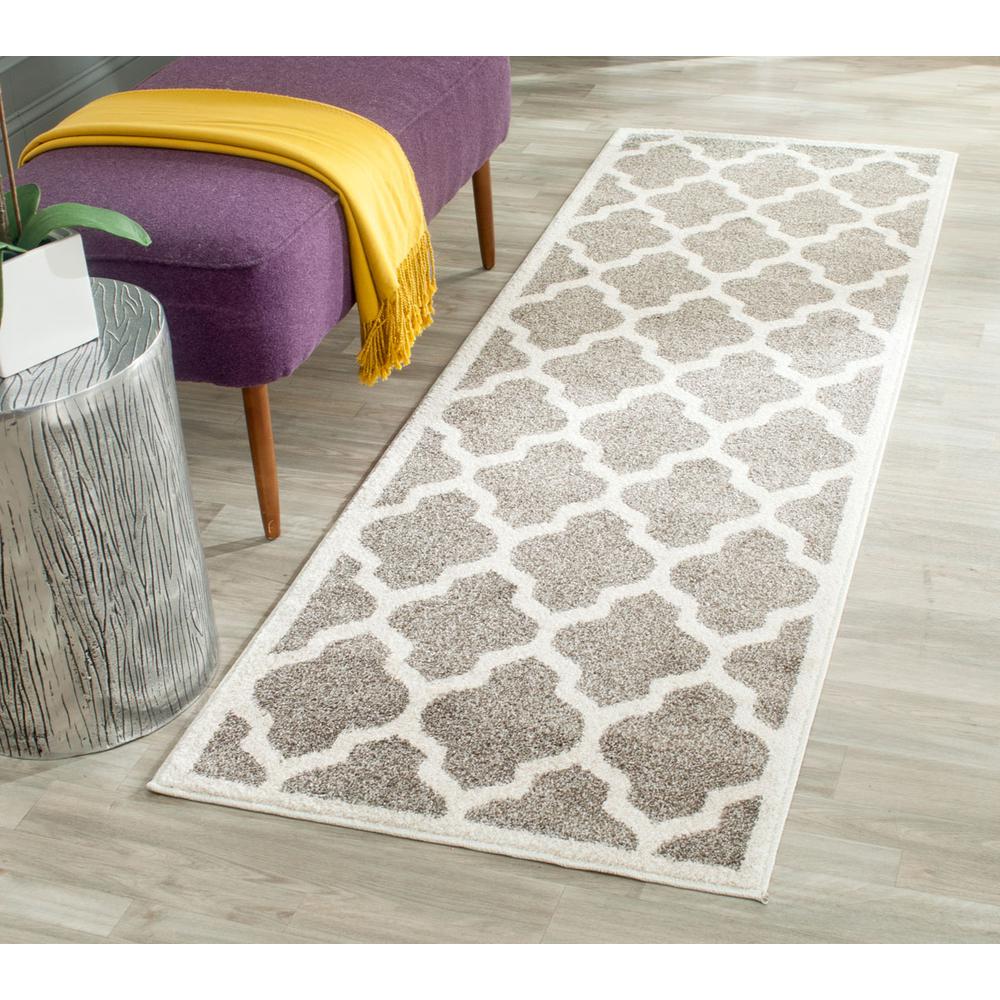 AMHERST, DARK GREY / BEIGE, 2'-3" X 15', Area Rug, AMT420R-215