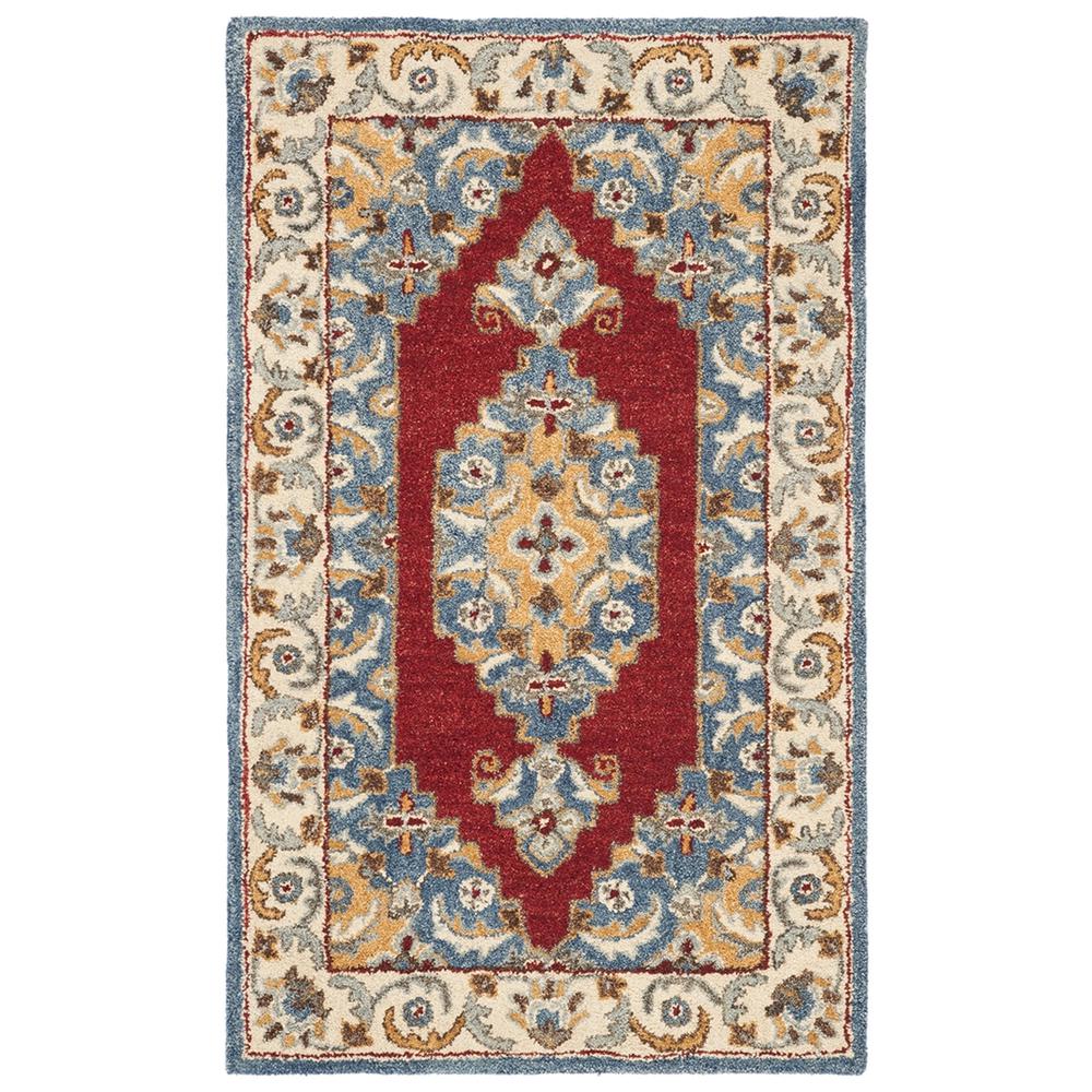ANTIQUITY, BLUE / RED, 4' X 6', Area Rug, AT505M-4