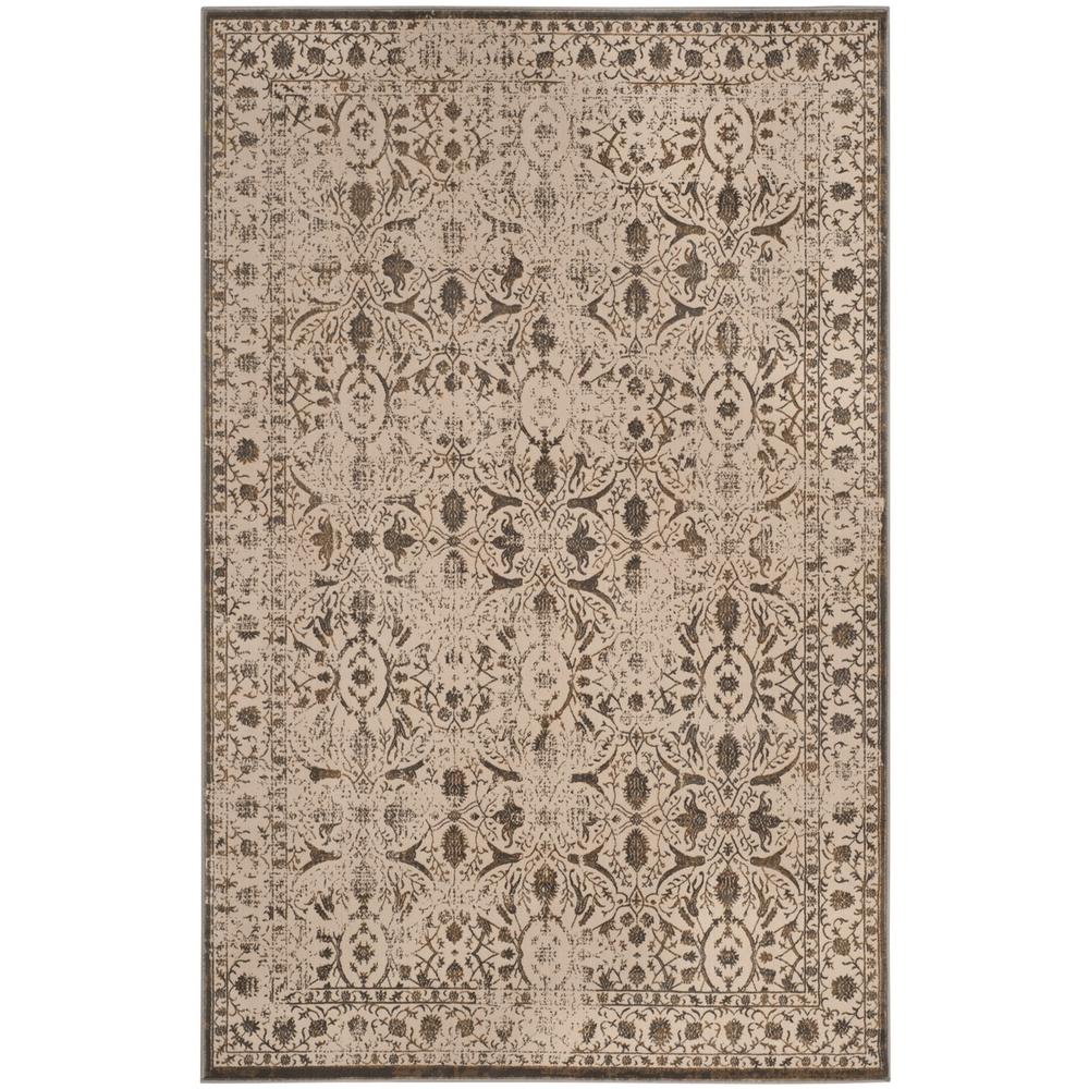 BRILLIANCE, CREAM / BRONZE, 6'-7" X 9'-2", Area Rug, BRL502D-7