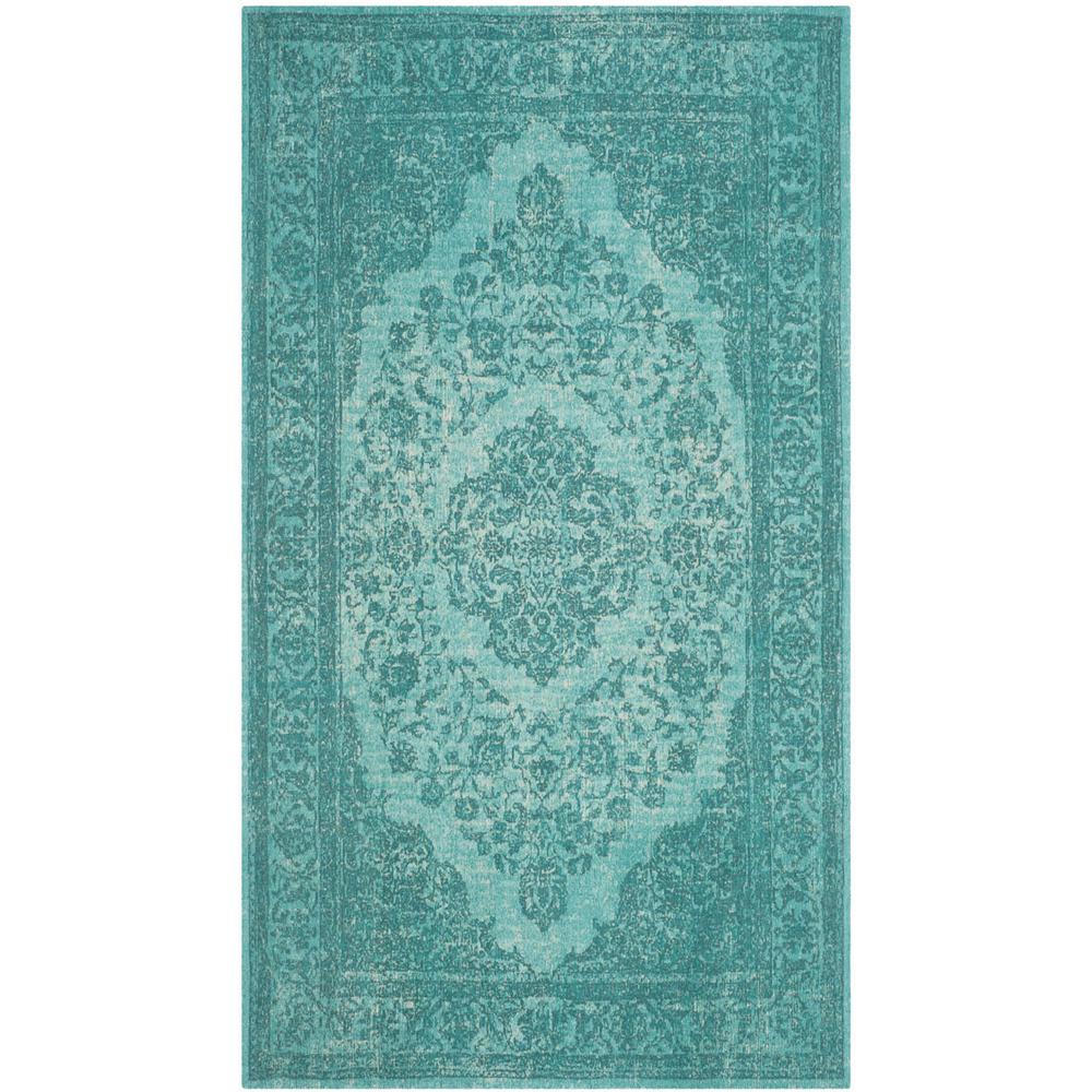 CLV-CLASSIC VINTAGE, AQUA, 4' X 6', Area Rug, CLV121E-4
