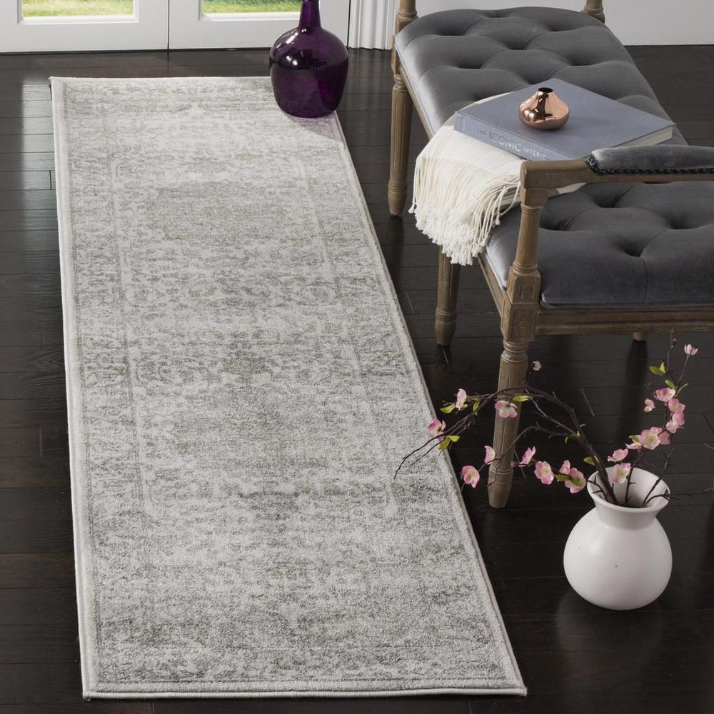 CARNEGIE, CREAM / DARK GREY, 2'-3" X 8', Area Rug, CNG631K-28