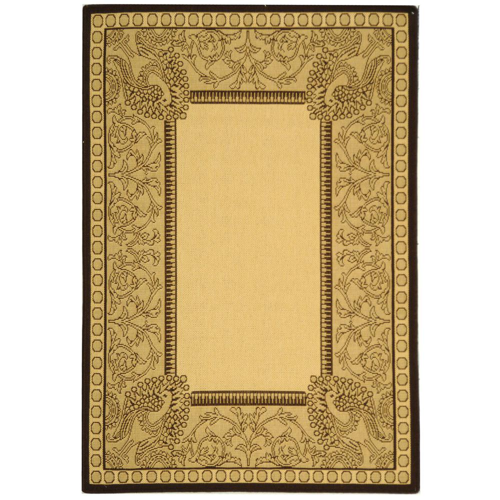 COURTYARD, NATURAL / CHOCOLATE, 2'-3" X 6'-7", Area Rug, CY2965-3401-27
