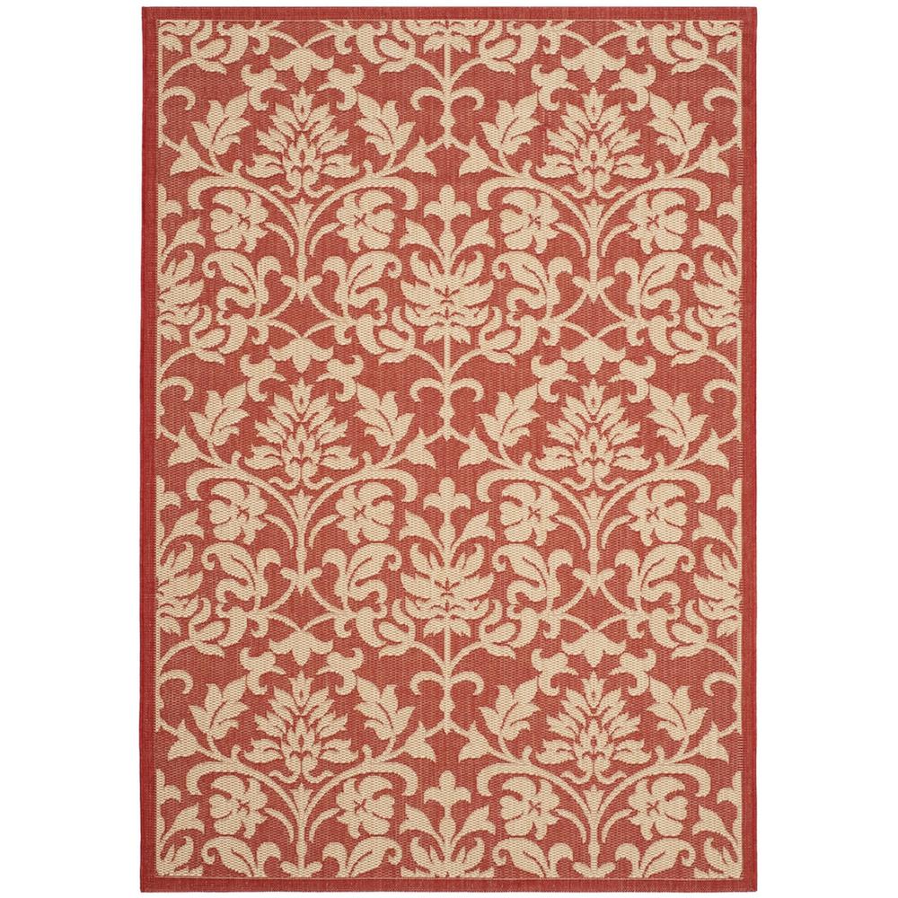 COURTYARD, RED / NATURAL, 2'-3" X 6'-7", Area Rug, CY3416-3707-27