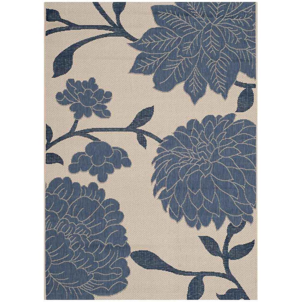 COURTYARD, BEIGE / BLUE, 6'-7" X 9'-6", Area Rug, CY7321-233A25-6