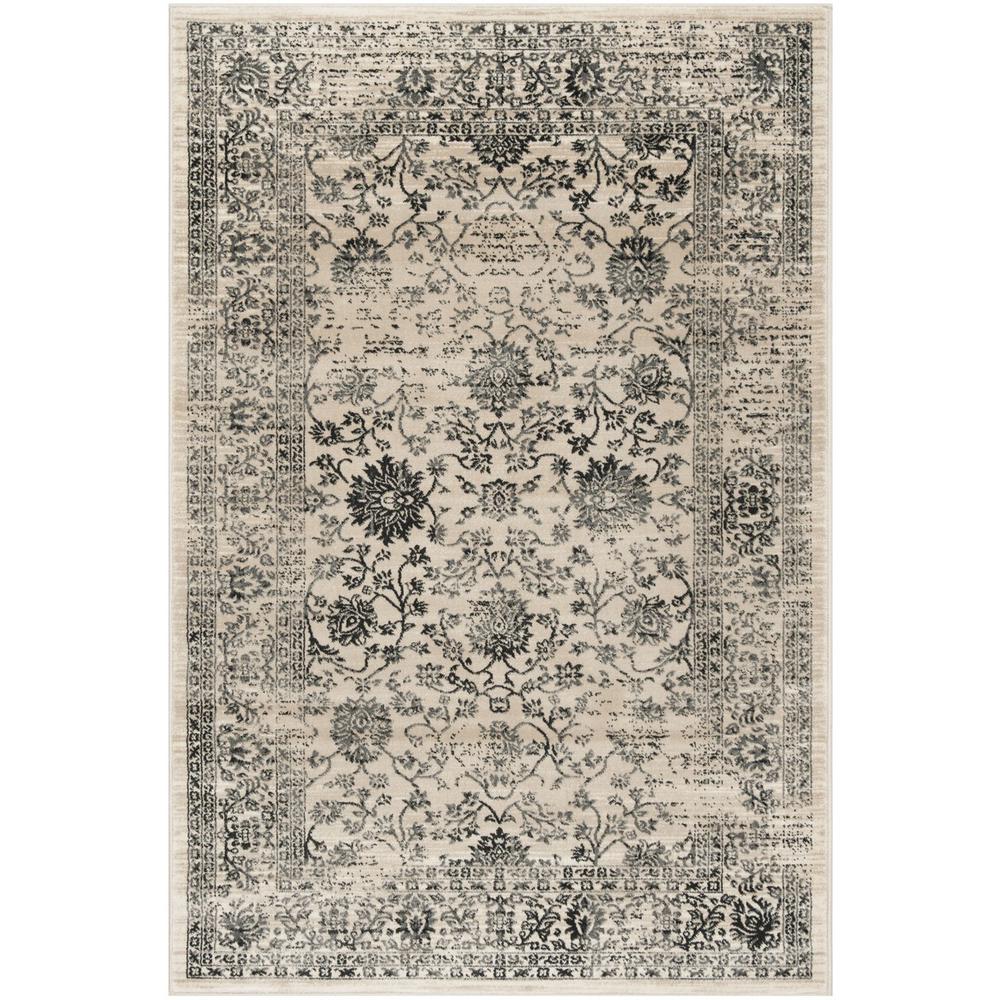 EVOKE, BEIGE / BLUE, 4' X 6', Area Rug, EVK510C-4