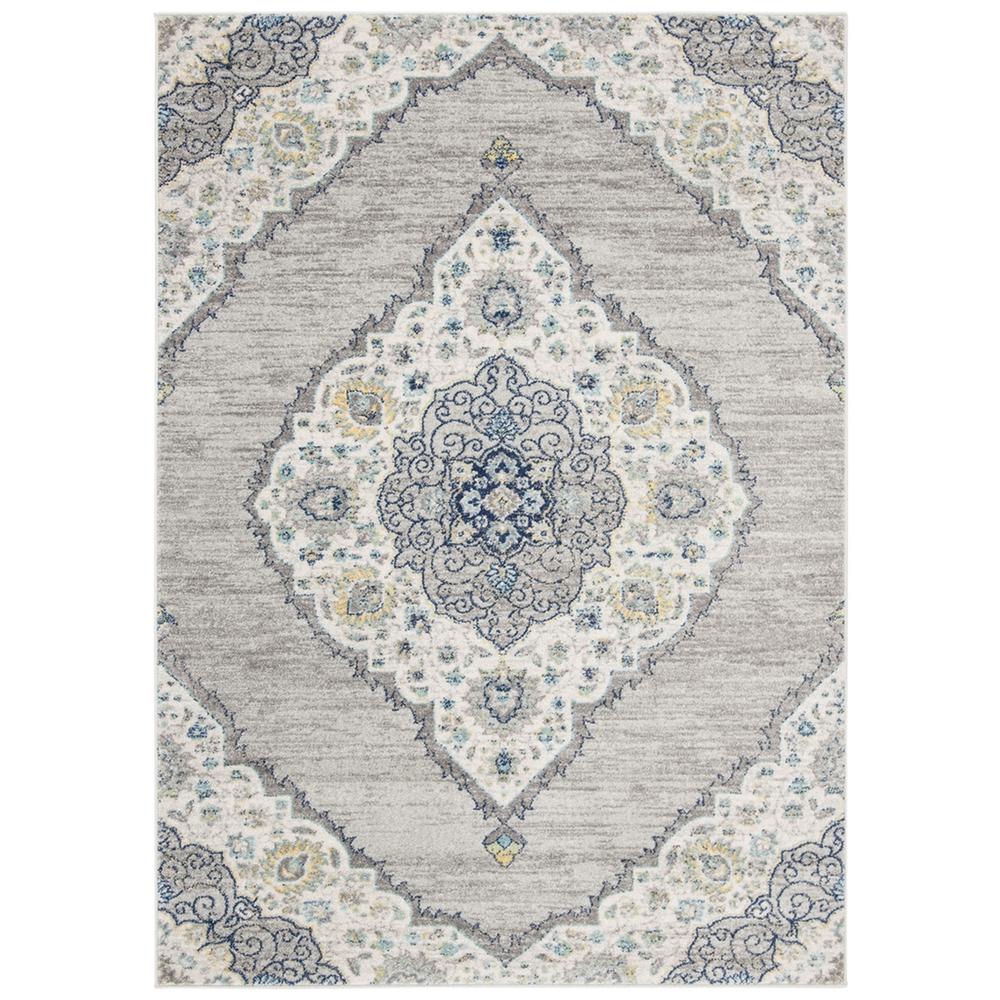 MADISON, LIGHT GREY / BLUE, 4' X 6', Area Rug, MAD153F-4