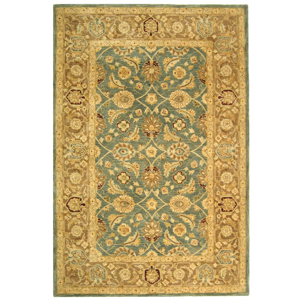ANATOLIA, TEAL BLUE / TAUPE, 9' X 12', Area Rug