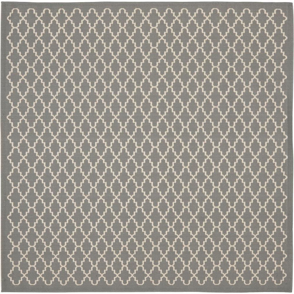 COURTYARD, ANTHRACITE / BEIGE, 7'-10" X 7'-10" Square, Area Rug, CY6919-246-8SQ