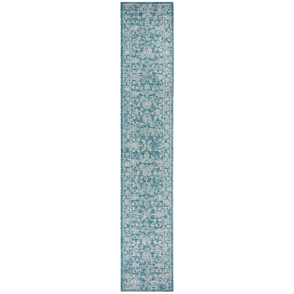 COURTYARD, TURQUOISE, 2'-3" X 6'-7", Area Rug
