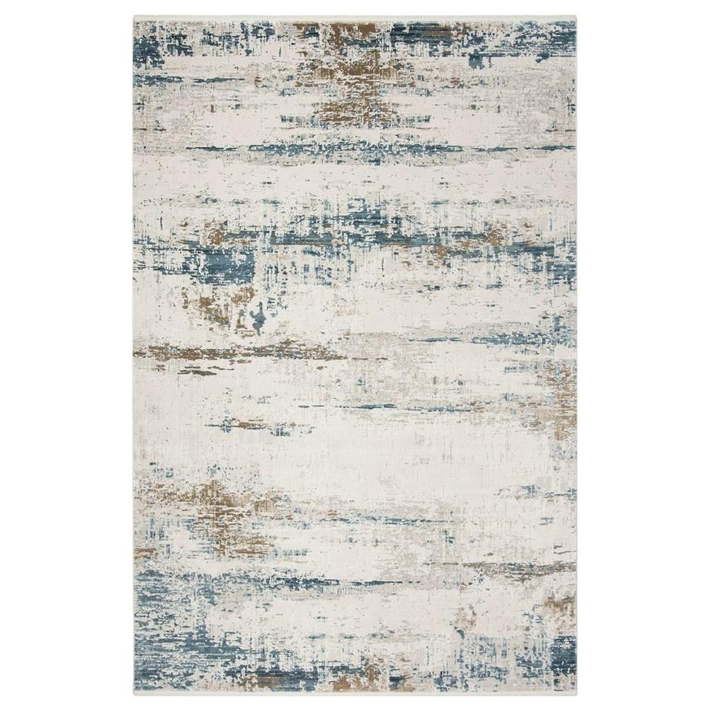 ECLIPSE 200, BEIGE / BLUE, 6' X 9', Area Rug