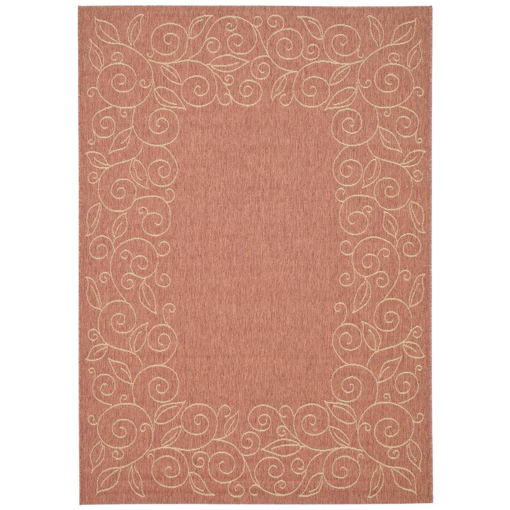 COURTYARD, TERRACOTTA / BEIGE, 8' X 11', Area Rug, CY5139A-8