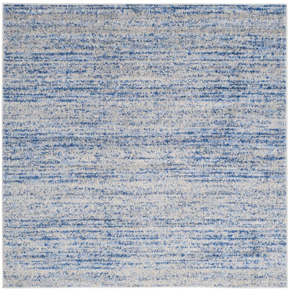 Adirondack, BLUE / SILVER, 4' X 4' Square, Area Rug, ADR117D-4SQ