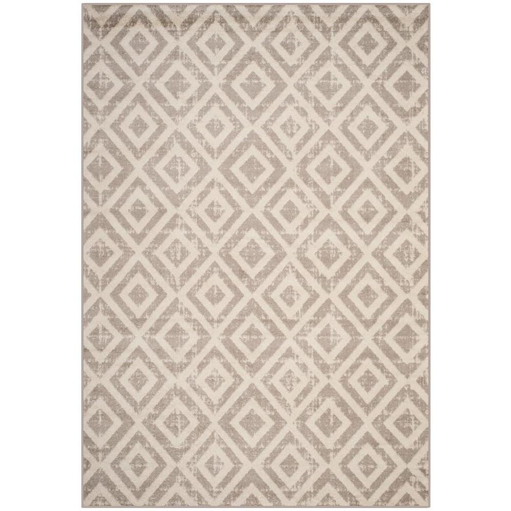 AMSTERDAM, IVORY / MAUVE, 6'-7" X 9'-2", Area Rug, AMS105A-7