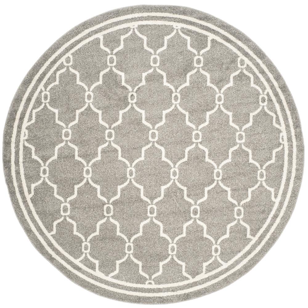 AMHERST, DARK GREY / BEIGE, 7' X 7' Round, Area Rug, AMT414R-7R