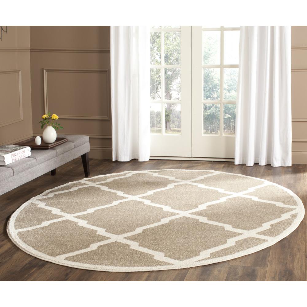 AMHERST, WHEAT / BEIGE, 5' X 5' Round, Area Rug, AMT421S-5R