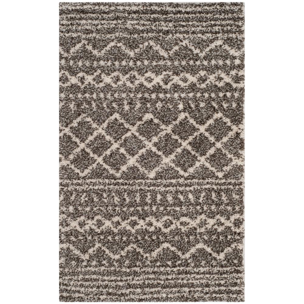 ARIZONA SHAG, BROWN / IVORY, 3' X 5', Area Rug, ASG741B-3