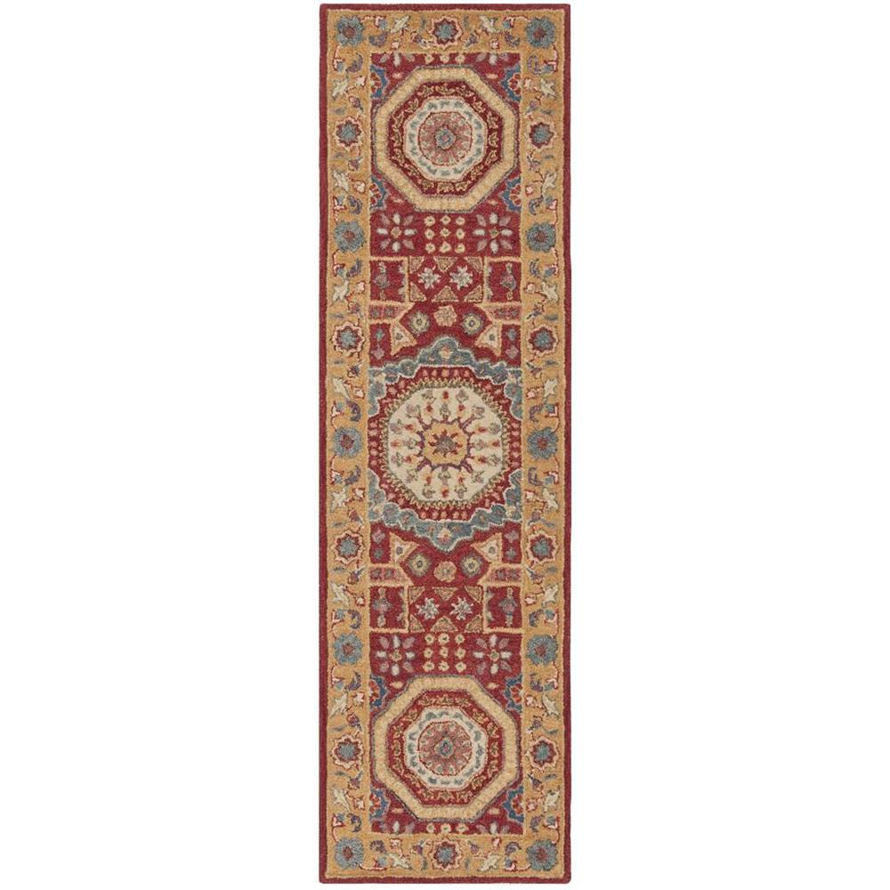 ANTIQUITY, RED / ORANGE, 2'-3" X 8', Area Rug