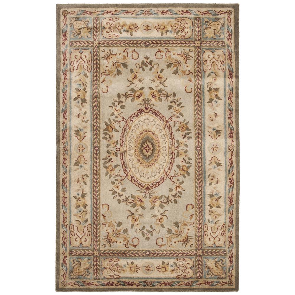 BERGAMA, LIGHT BLUE / IVORY, 5' X 8', Area Rug, BRG174A-5