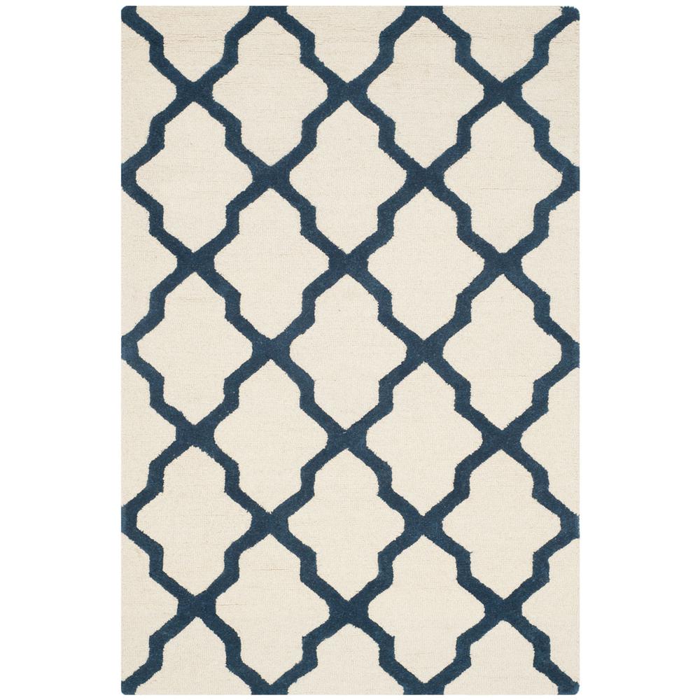 CAMBRIDGE, IVORY / NAVY, 3' X 5', Area Rug, CAM121Z-3