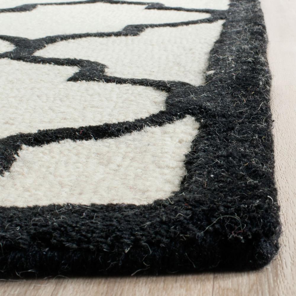 CAMBRIDGE, IVORY / BLACK, 3' X 5', Area Rug, CAM134W-3