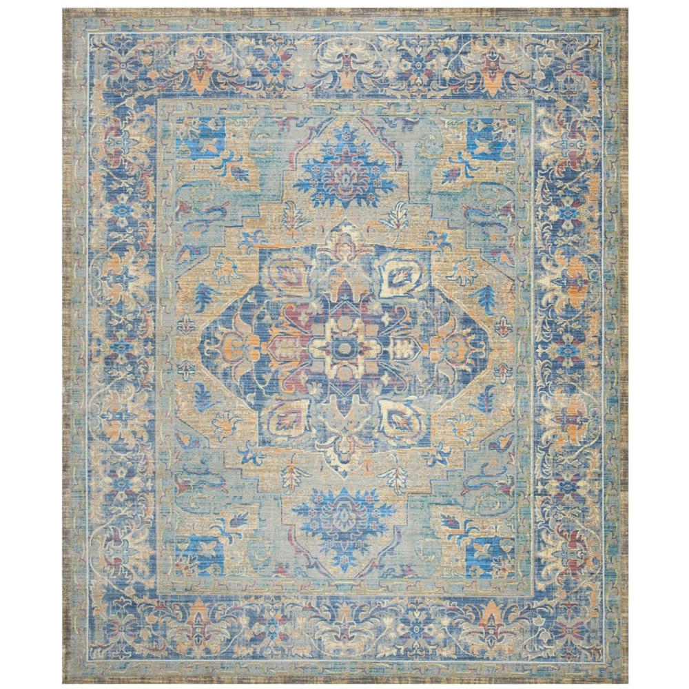 CLAREMONT, BLUE / GOLD, 8' X 10', Area Rug, CLR664C-8
