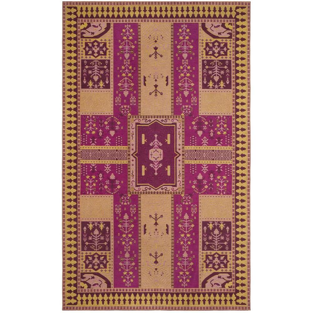 CLV-CLASSIC VINTAGE, FUCHSIA / GOLD, 4' X 6', Area Rug