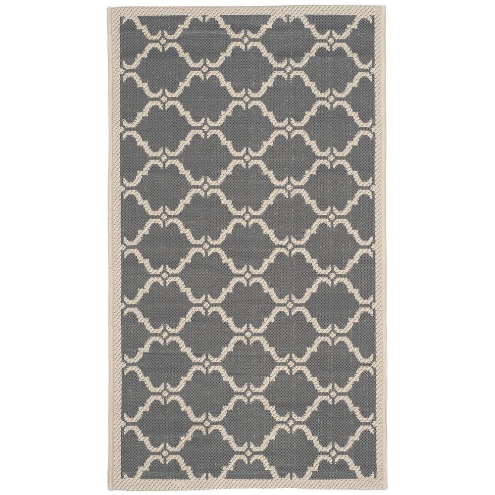 COURTYARD, ANTHRACITE / BEIGE, 2' X 3'-7", Area Rug, CY6009-246-2