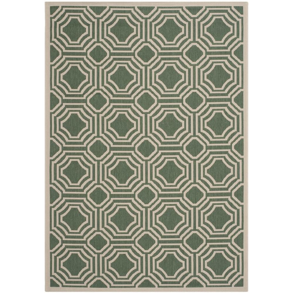 COURTYARD, DARK GREEN / BEIGE, 5'-3" X 7'-7", Area Rug, CY6112-332-5